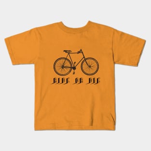 Ride or Die Vintage Black Kids T-Shirt